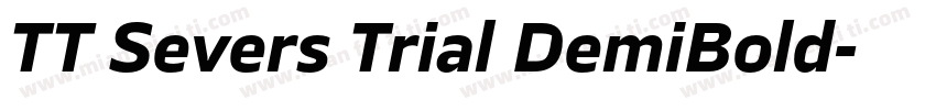 TT Severs Trial DemiBold字体转换